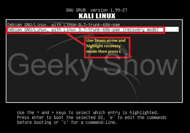 Kali linux пароль. Меню загрузки grub кали линукс. логин пароль кали линукс по умолчанию. забыл пароль kali linux. как сбросить пароль на kali linux на виртуальной машине.